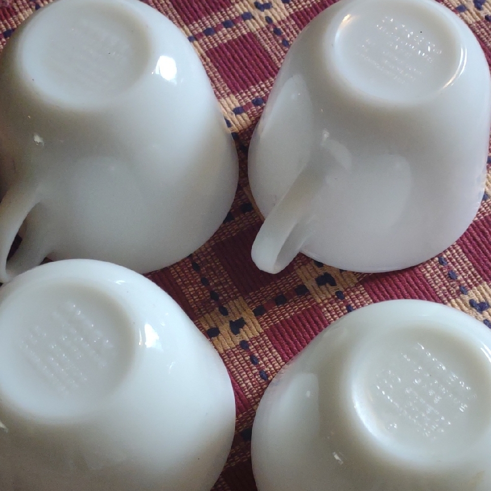 Set of White Coffee Mugs